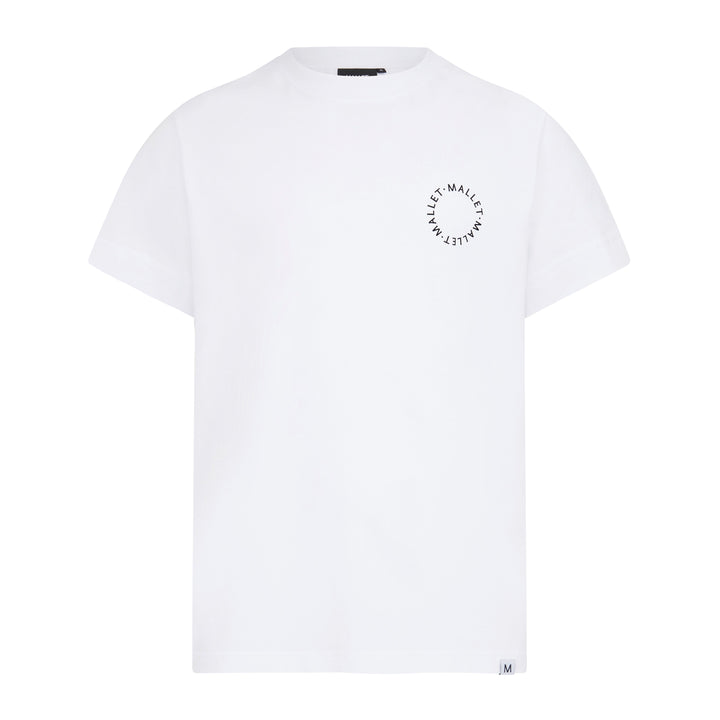 Circle Logo Print Tee - White