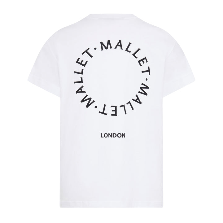 Circle Logo Print Tee - White