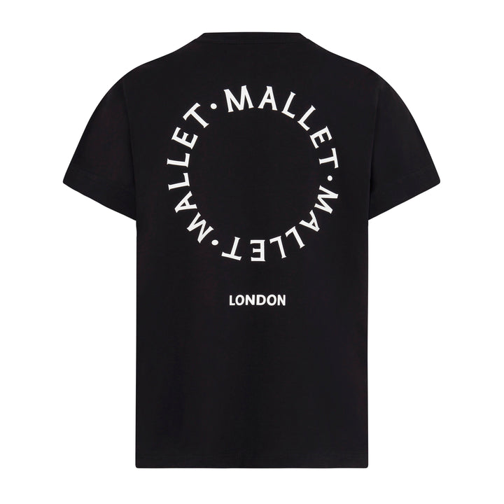 Circle Logo Print Tee - Black