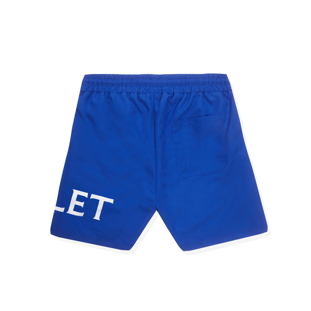 Mallet Large Logo Swim Short Blue