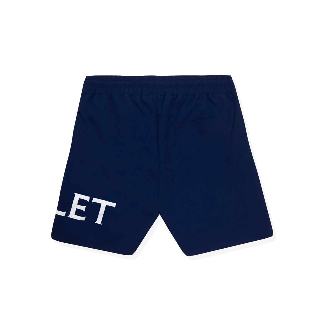 Mallet Large Logo Swim Short Navy