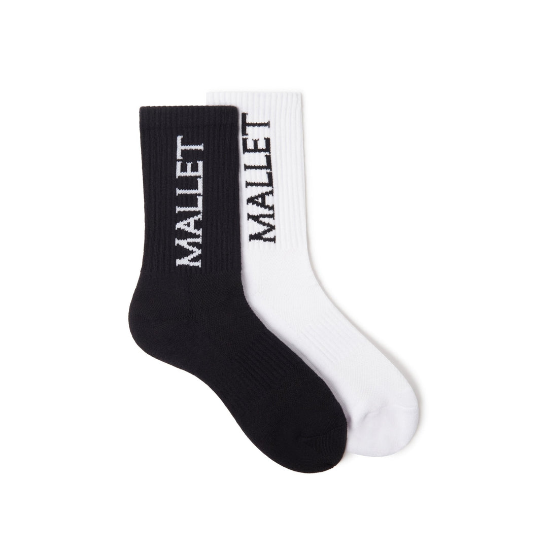 Mallet Socks Large Logo 2 Pack Multi