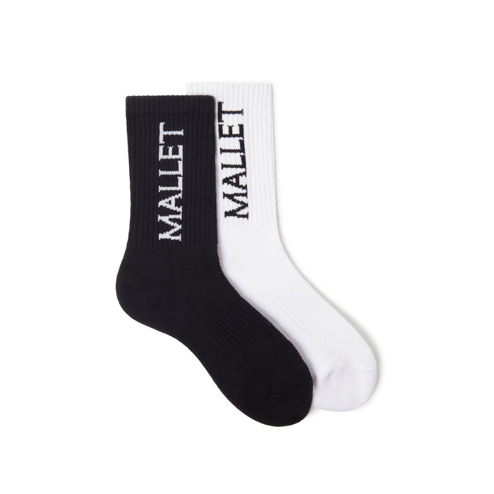 Mallet Socks Large Logo 2 Pack Multi