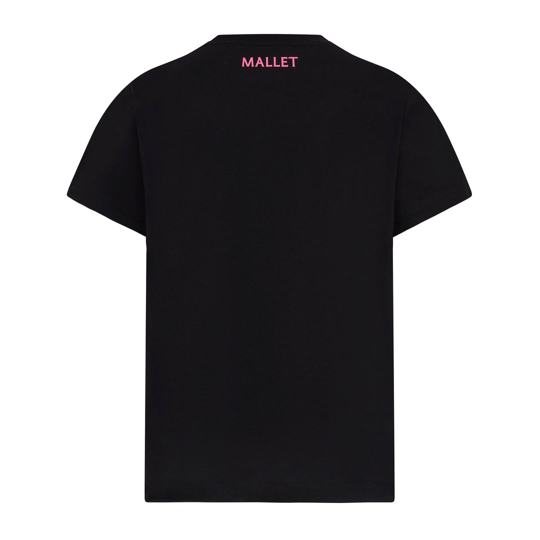 Spray Print Logo Tee - Black Pink