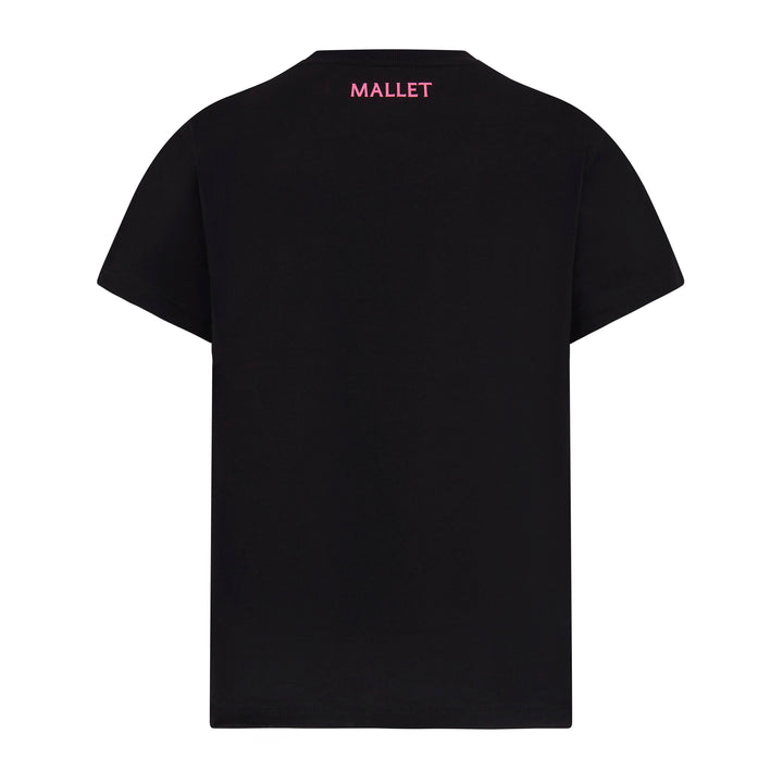 Spray Print Logo Tee - Black Pink