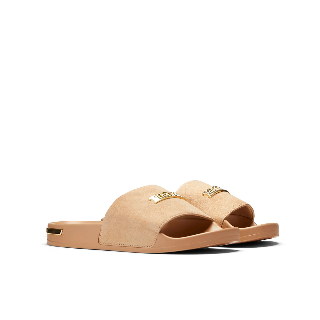 Mallet London Slide Peach Suede Womens Mallet London US